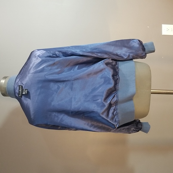 100% pure silk in gorgeous sterling blue jacket bomber large. Mercer & Madison - Picture 9 of 10